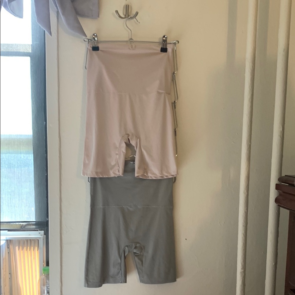 Tracy Negoshian Tan and Gray Shapewear Intimates